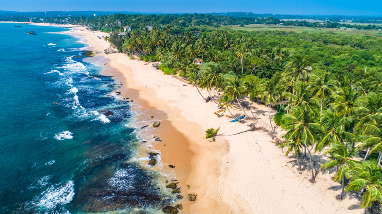 Plage de Tangalle, dans le sud du Sri Lanka